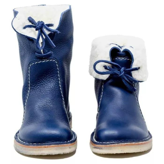 Sofia – Gefütterte Leder-Winterstiefel Damen