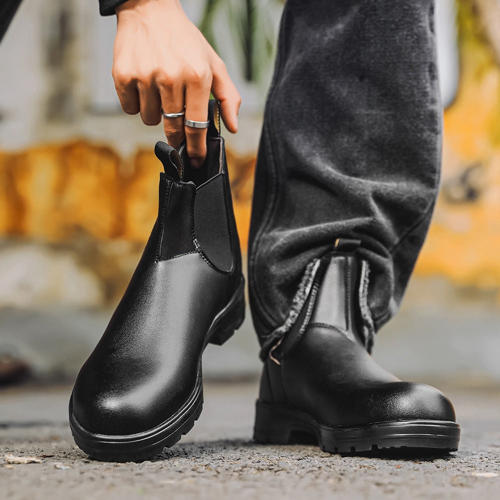 Adrian - Herren Chelsea-Boots aus Leder mit Gummisohle