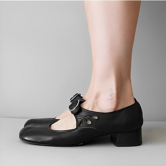Selma – Klassische Mary Jane Schuhe mit Retro-Schnalle