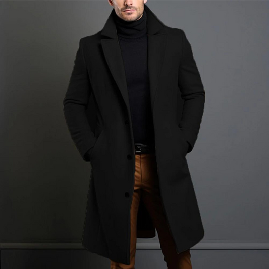 Liam – Klassischer Wollmantel Herren