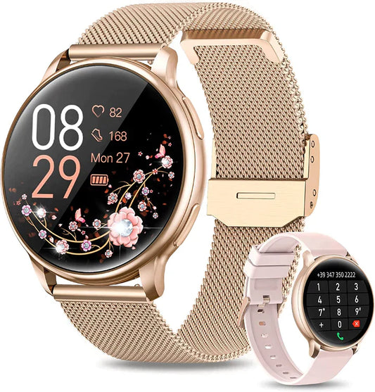 Smartwatch with Milanese Mesh Bracelet
