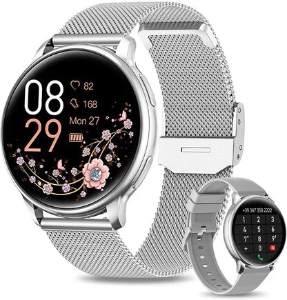Smartwatch with Milanese Mesh Bracelet