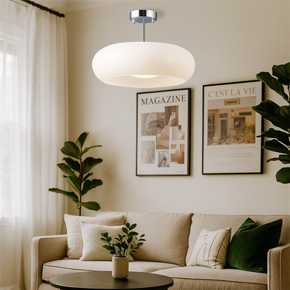 Round Glass Pendant Light | Vintage