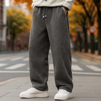 Elliot – Relaxed Herringbone Drawstring Pants for Men