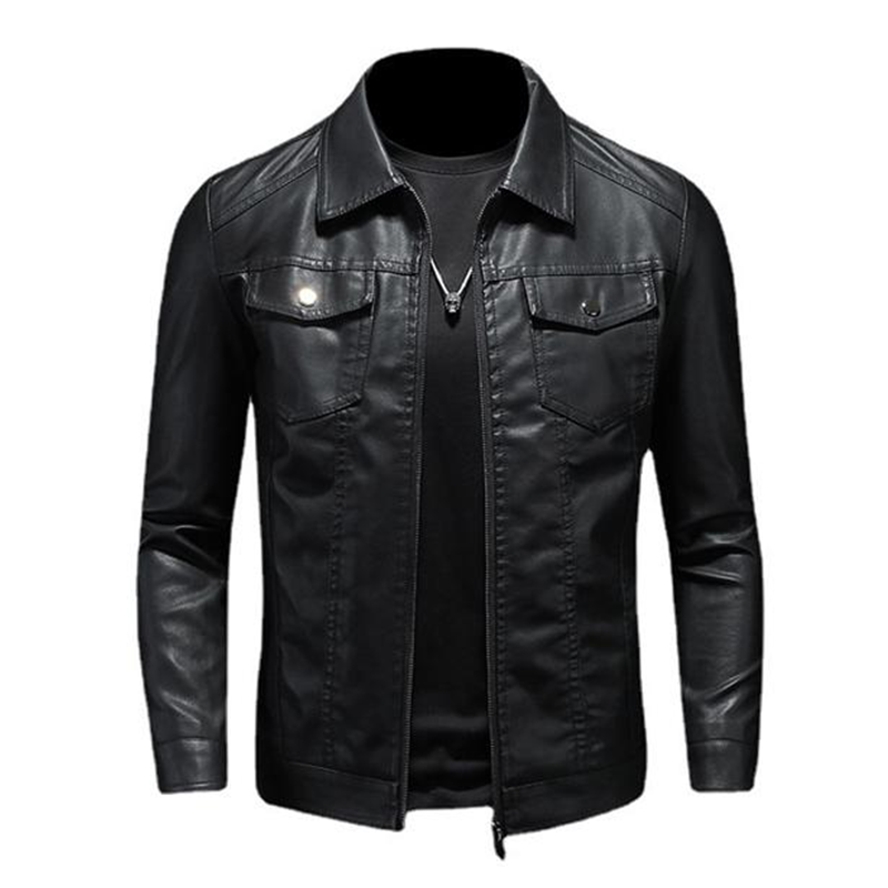 Lukas – Glatte Lederjacke Herren