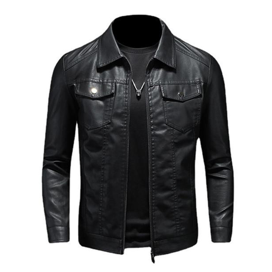 Lukas – Glatte Lederjacke Herren