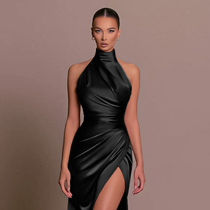 Pilar | Versátil Vestido Largo Sin Mangas Cuello Otoño