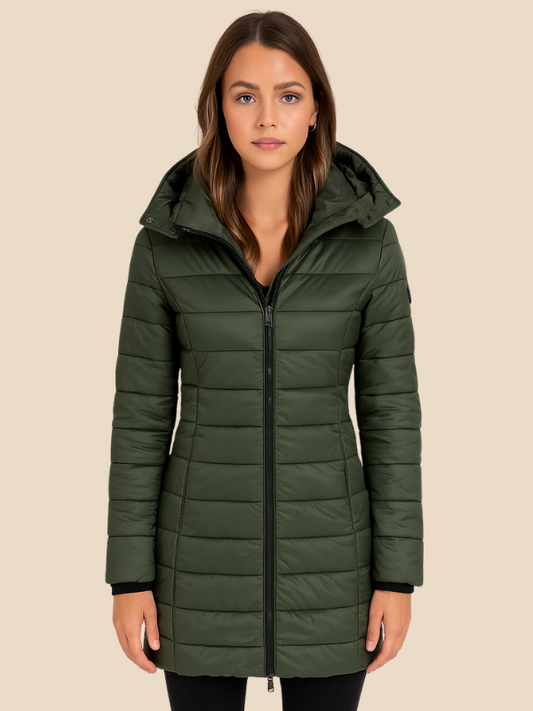 Clara - Damen Steppjacke mit Kapuze