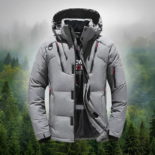 Mark - Herren Winterjacke mit Kapuze und funktionalem