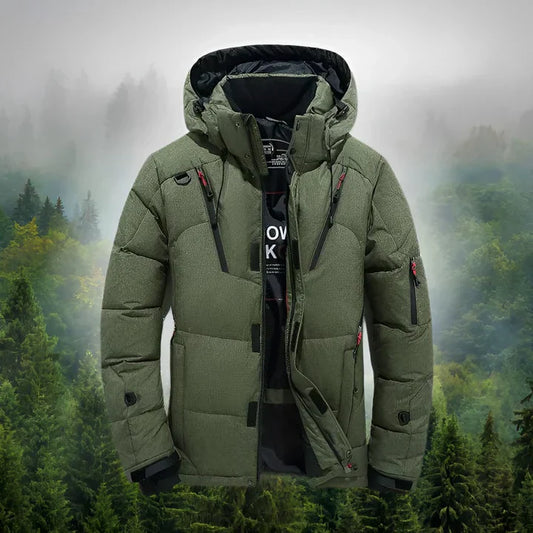 Mark - Herren Winterjacke mit Kapuze und funktionalem
