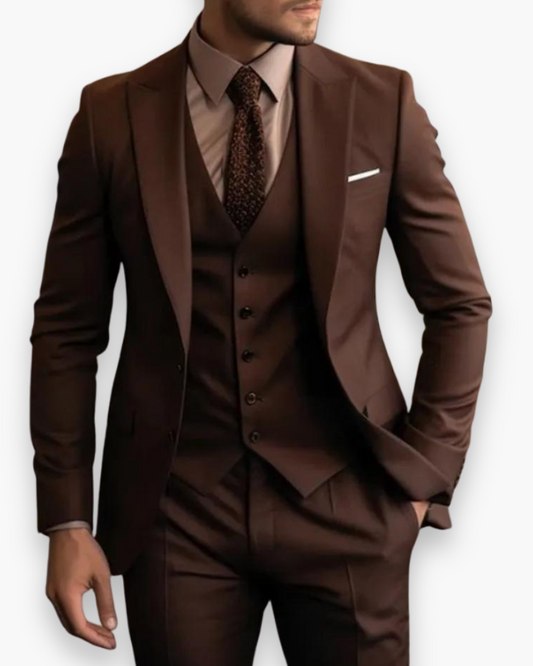 Leonard – Dreiteiliger Slim-Fit Anzug Herren