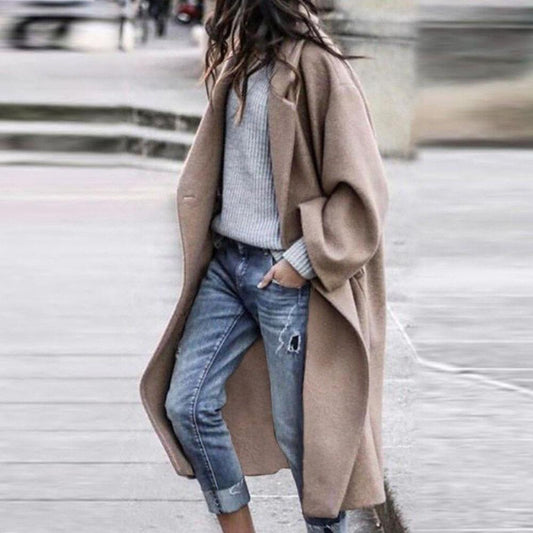 Clara - Damen Oversize Mantel Long Coat