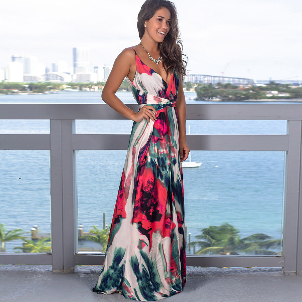Carmen | Vestidos florales largos elegantes