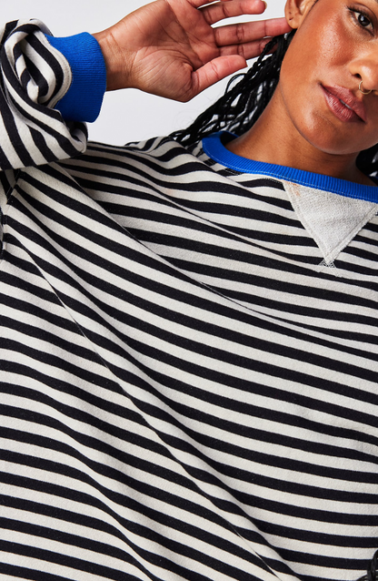 Lara – Gestreiftes Oversize Sweatshirt Damen