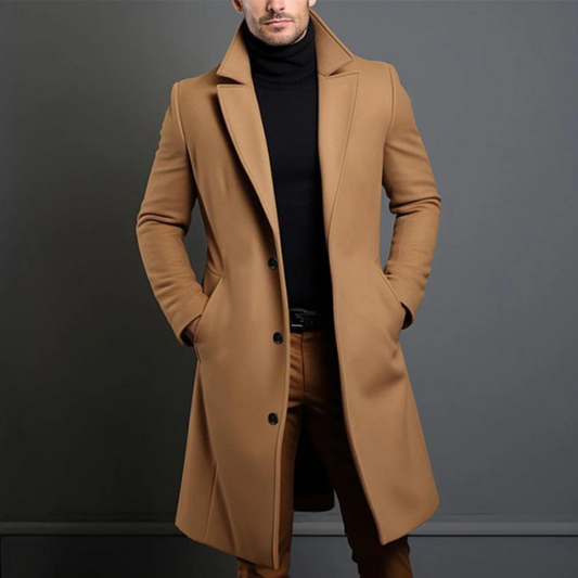 Liam – Klassischer Wollmantel Herren