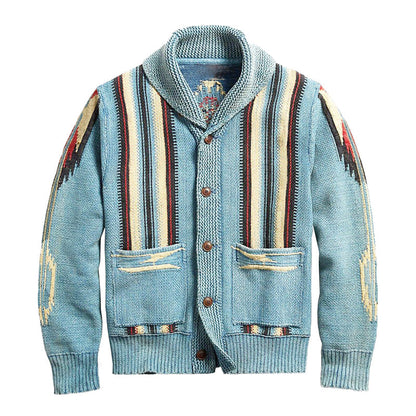 Milan – Gemusterte Strickjacke Herren