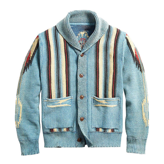 Milan – Gemusterte Strickjacke Herren