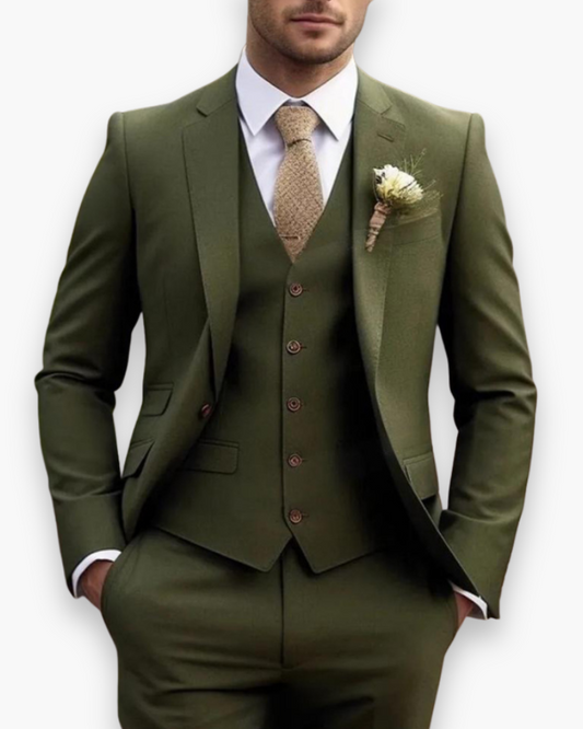 Leonard – Dreiteiliger Slim-Fit Anzug Herren