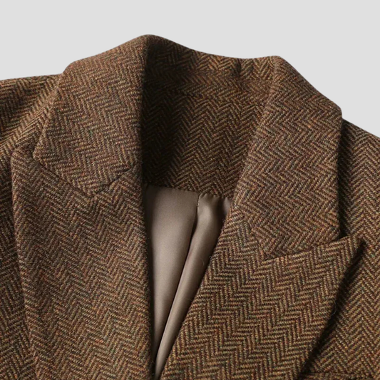 Sophie – Eleganter Tweed-Blazer mit Taillengürtel für Damen