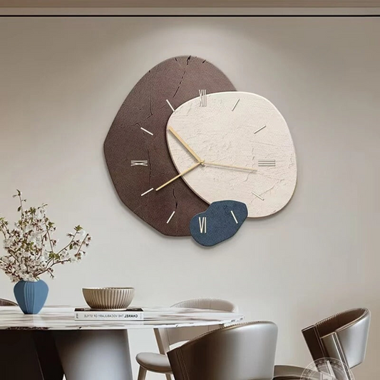 LED Wall Clock | Wood Look & LED | Scandinavian Design | Living Room & Office