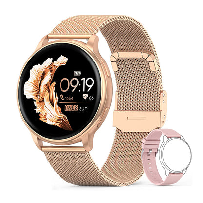Smartwatch with Milanese Mesh Bracelet