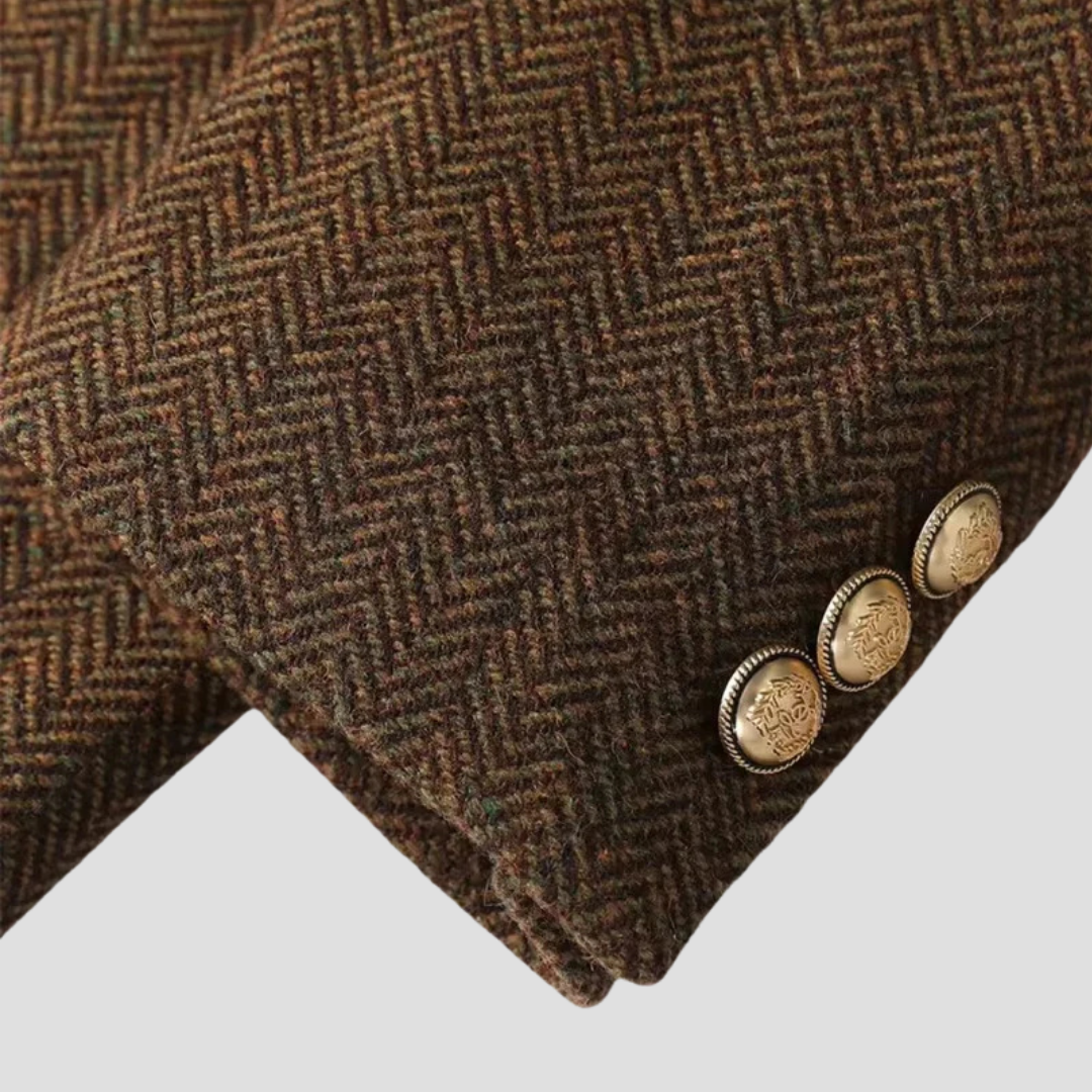 Sophie – Eleganter Tweed-Blazer mit Taillengürtel für Damen