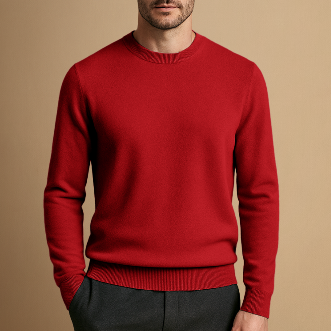Finn – Klassischer Feinstrick Pullover für Herren