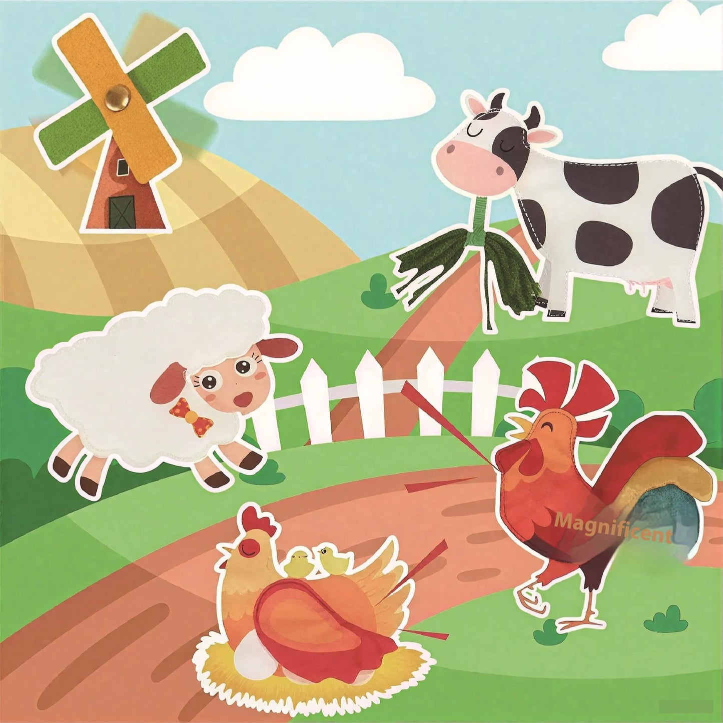 Educational Montessori Farm Story Book