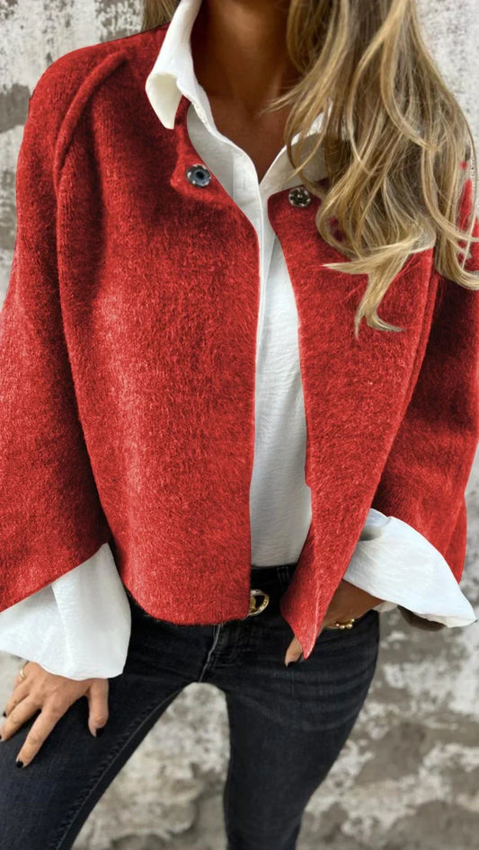 Elisa – Kurzjacke mit Strukturstoff Damen