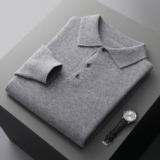 Luca – Kaschmir Polo Pullover Herren