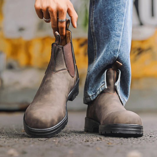 Adrian - Herren Chelsea-Boots aus Leder mit Gummisohle