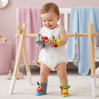 Sensory Baby Plush Socks and Wristbands