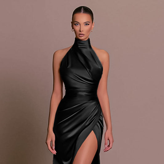 Pilar | Versátil Vestido Largo Sin Mangas Cuello Otoño