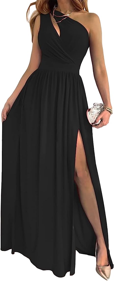 Bianca | Vestido minimalista con abertura alta
