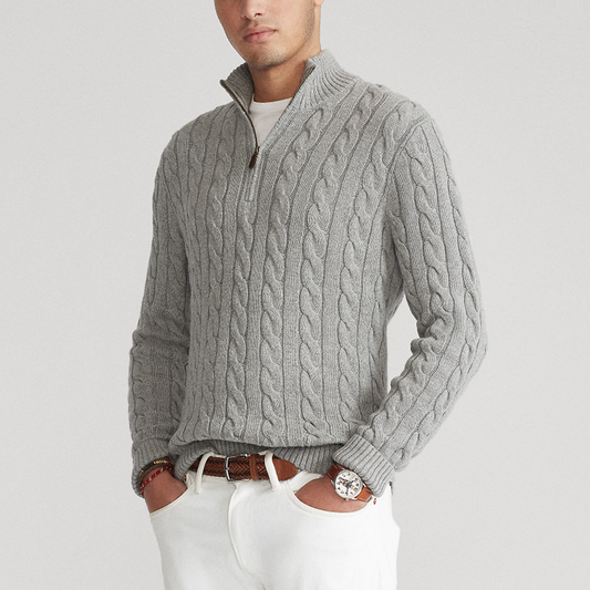 Adrian – Old Money Half Zip Sweater Herren