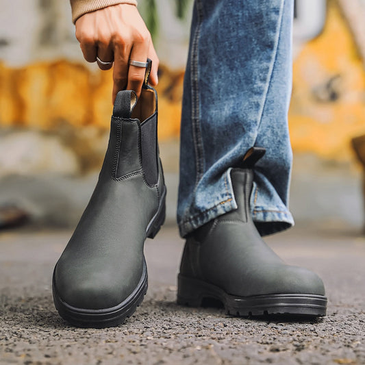 Adrian - Herren Chelsea-Boots aus Leder mit Gummisohle