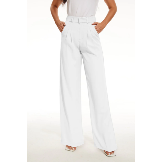 Anna - Damen Stoffhose mit weitem Bein