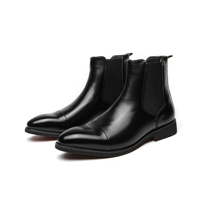 Noah – Elegant Chelsea boots made of smooth leather for men
