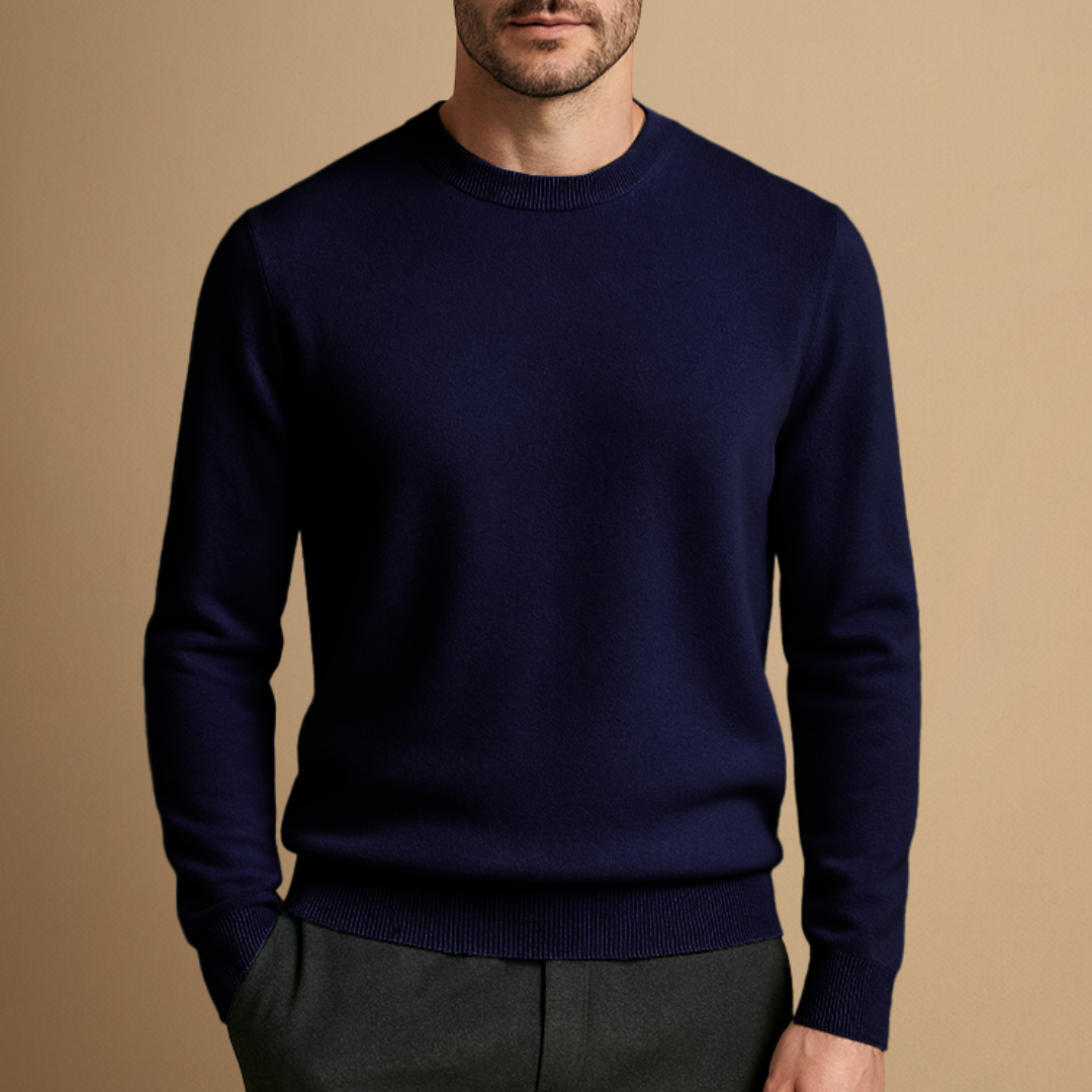 Finn – Klassischer Feinstrick Pullover für Herren