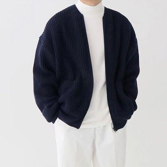 Noah - Herren Strickjacke mit Reißverschluss