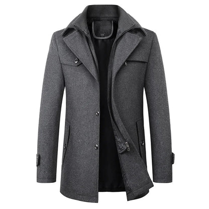 Marcus – Tailored Mid-Length Winter Overcoat for Men