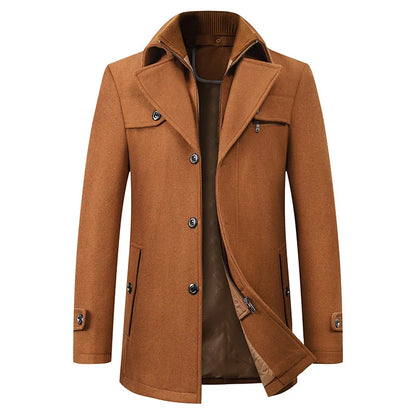 Marcus – Tailored Mid-Length Winter Overcoat for Men