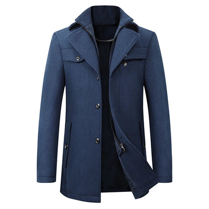 Marcus – Tailored Mid-Length Winter Overcoat for Men