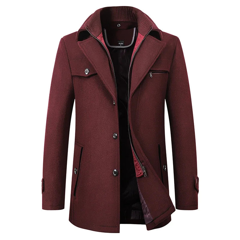 Marcus – Tailored Mid-Length Winter Overcoat for Men