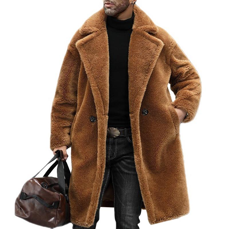 Noah – Plush Oversized Faux-Fur Coat for Men