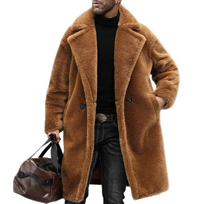 Noah – Plush Oversized Faux-Fur Coat for Men