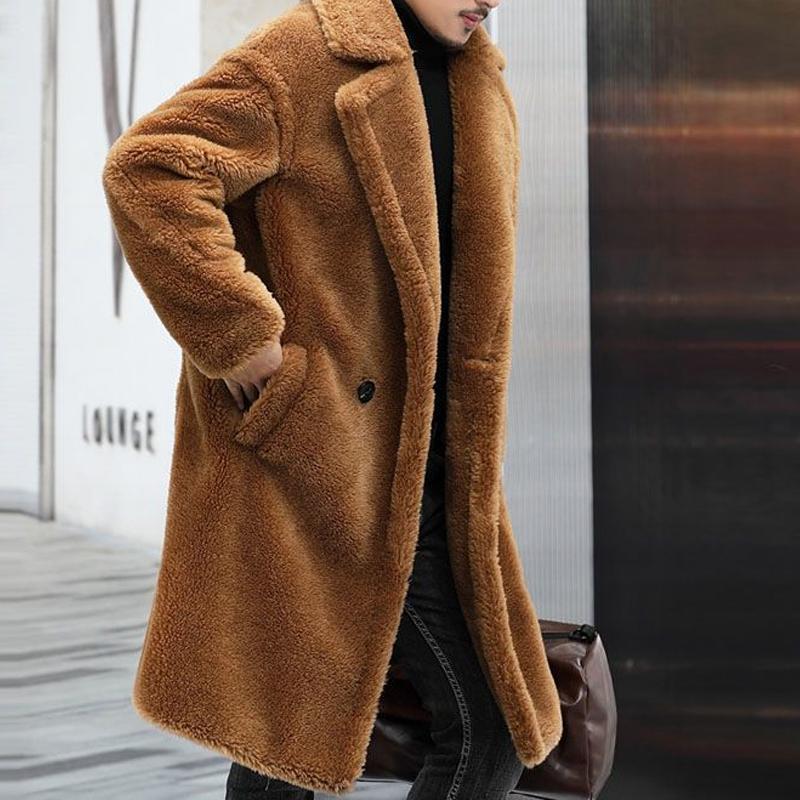 Noah – Plush Oversized Faux-Fur Coat for Men