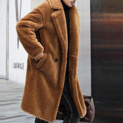 Noah – Plush Oversized Faux-Fur Coat for Men