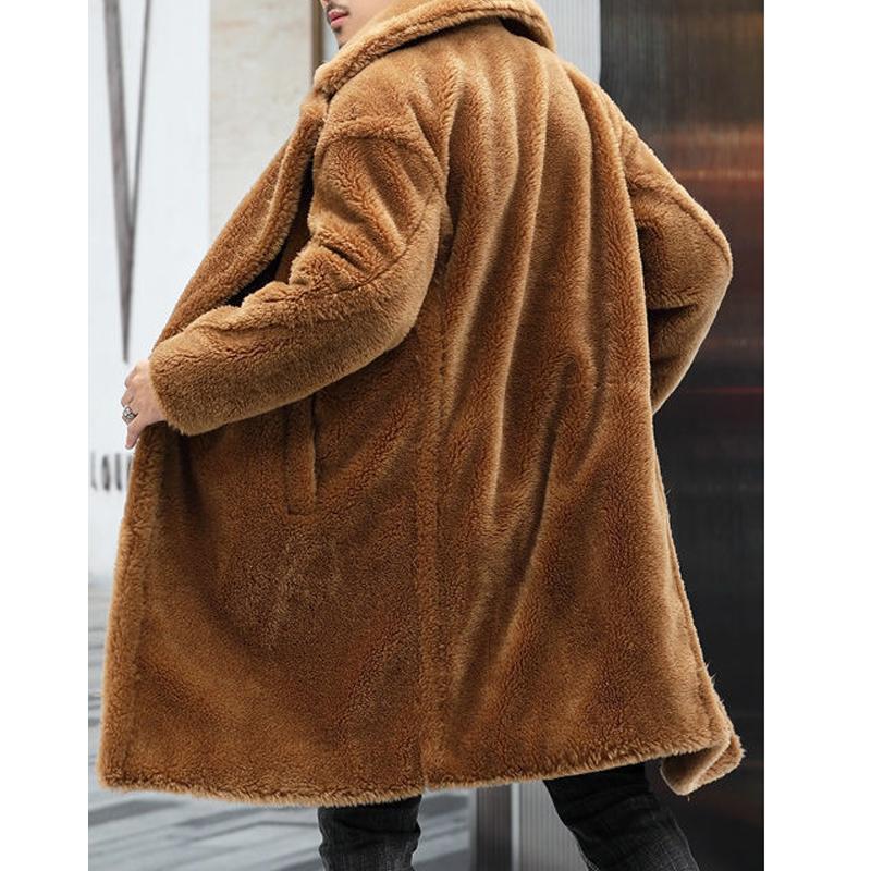 Noah – Plush Oversized Faux-Fur Coat for Men