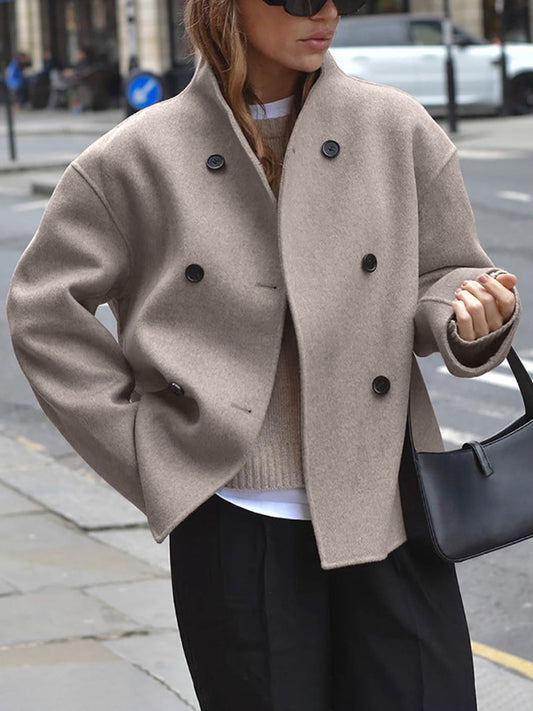 Marlene - Damen Wolljacke mit Knopfleiste